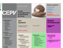 Tablet Screenshot of cepv.ch
